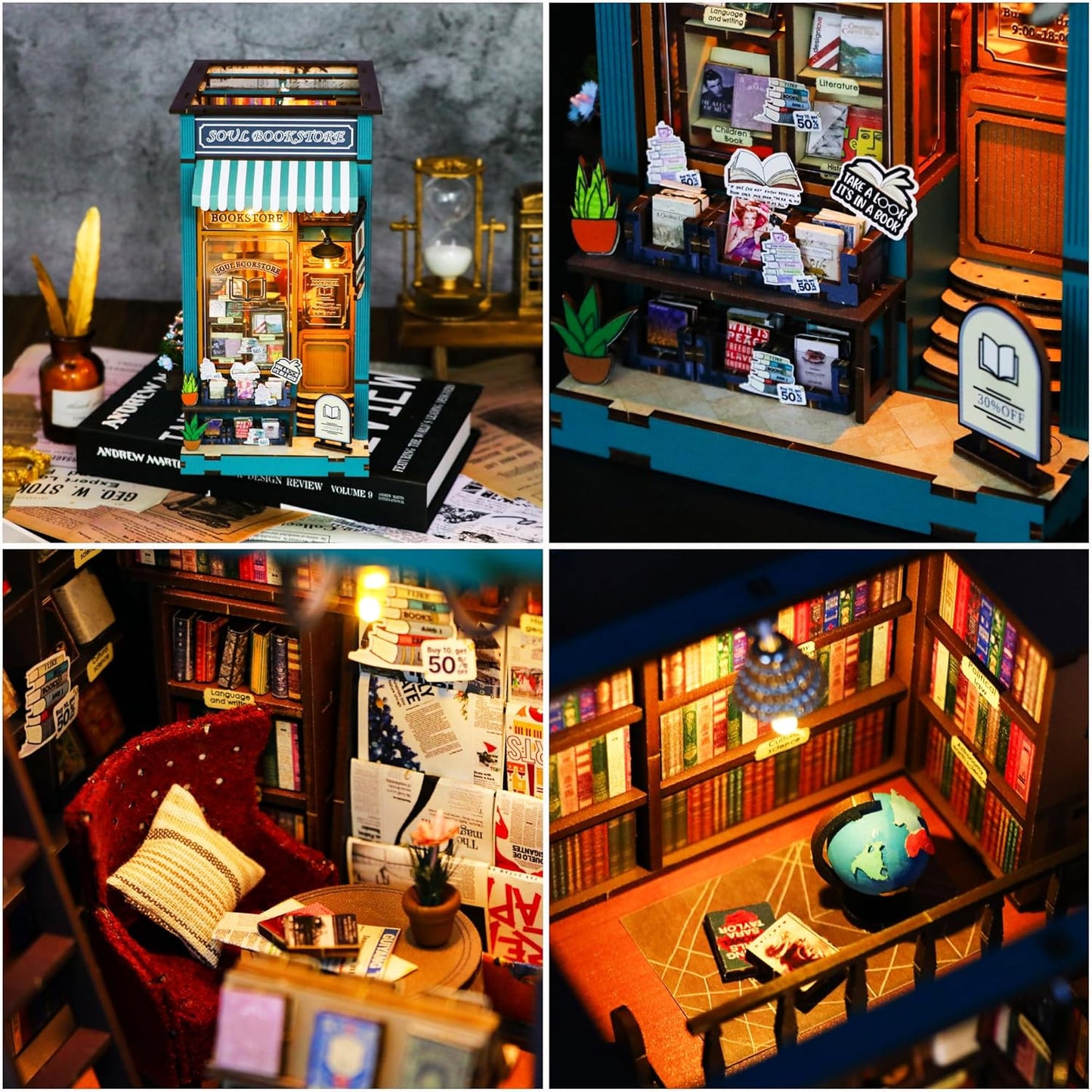 Soul Bookstore — Miniature DIY Bookstore