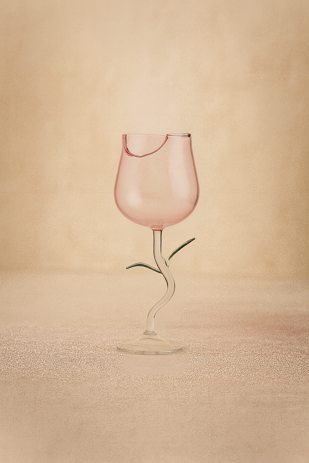 Rosé Leaf Cocktail Glass