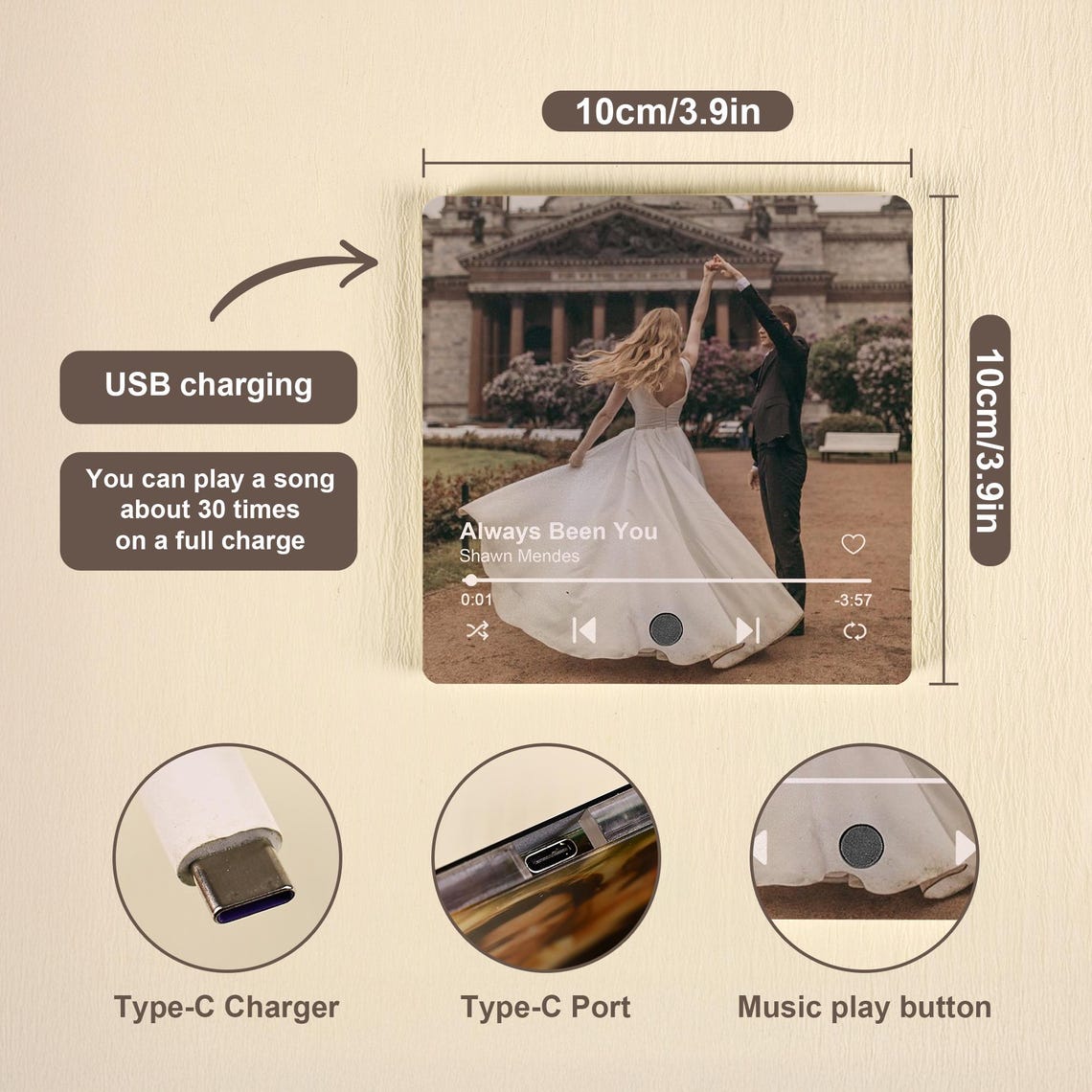 SoundFrame Mini (Personalized Photo + Music)