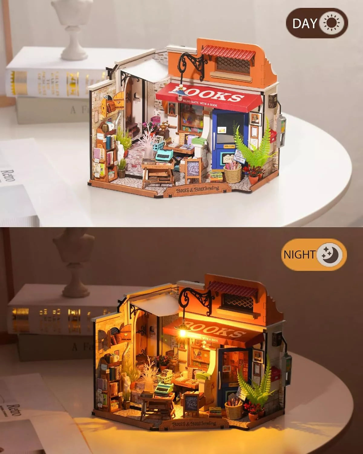 Sunset Corner — Miniature DIY Bookshop