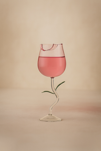 Rosé Leaf Cocktail Glass