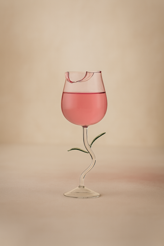 Rosé Leaf Cocktail Glass