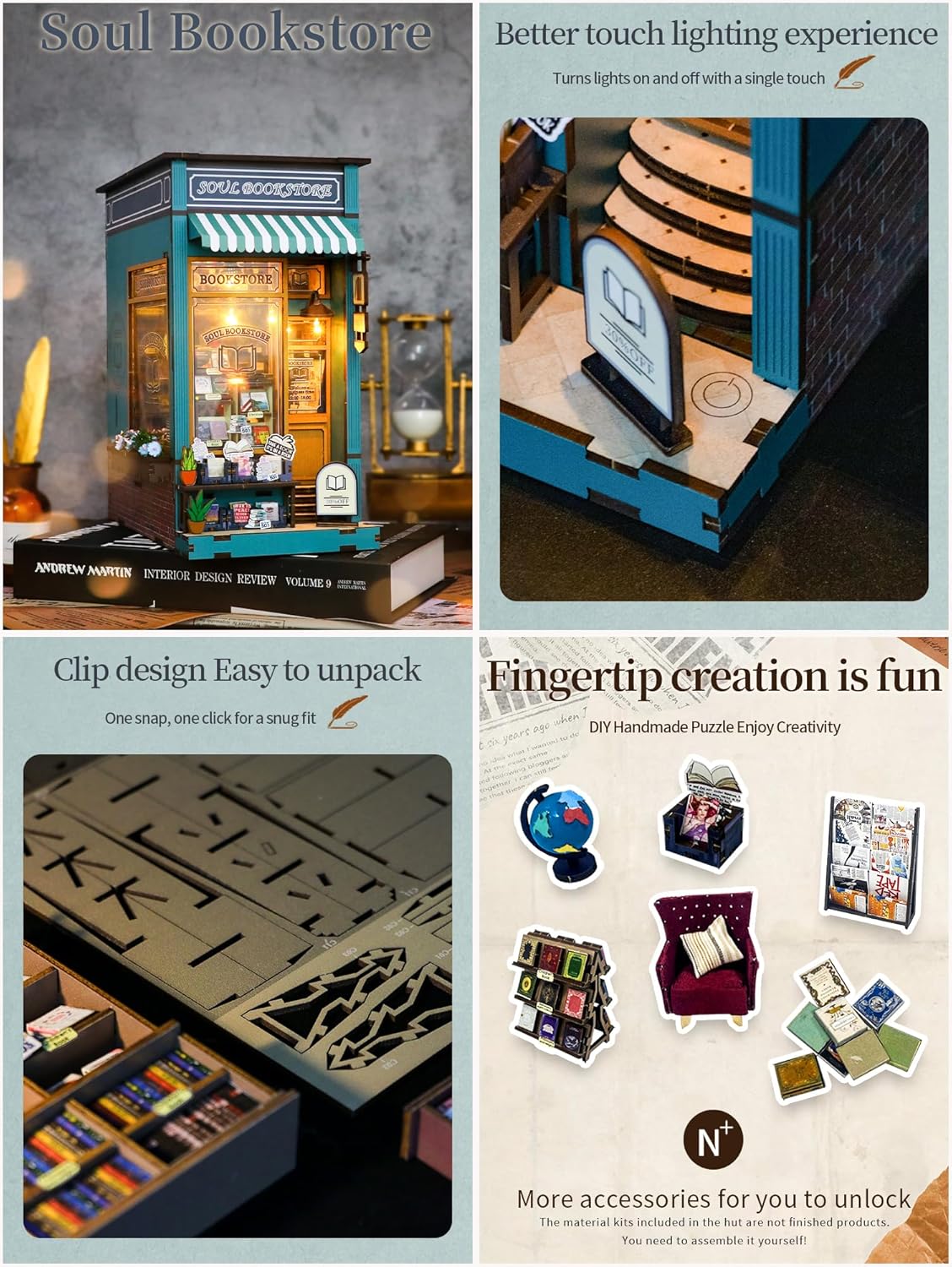Soul Bookstore — Miniature DIY Bookstore