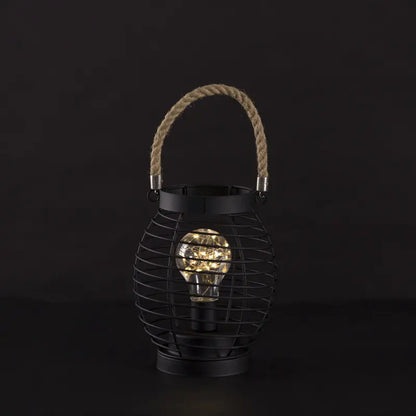 LED Iron Lantern Lamp