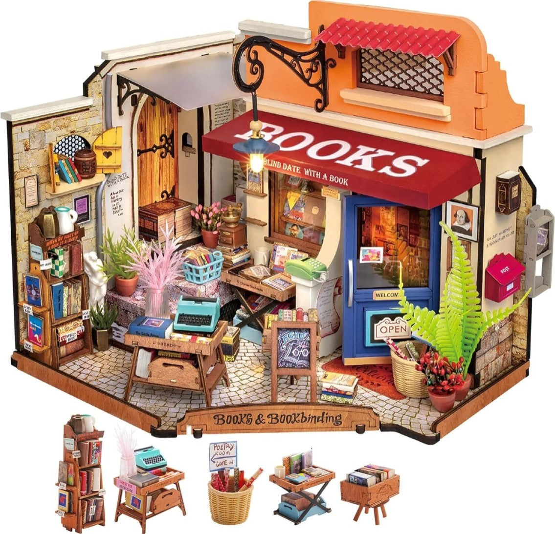 Sunset Corner — Miniature DIY Bookshop