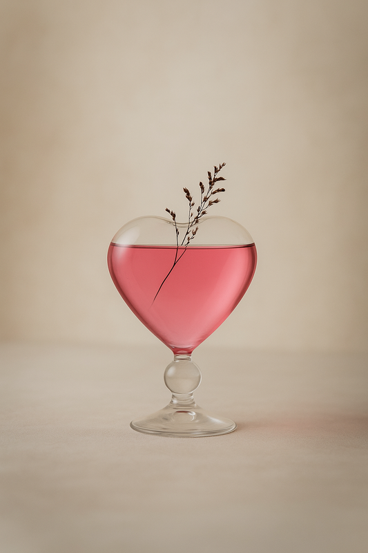 Heart Cocktail Glass