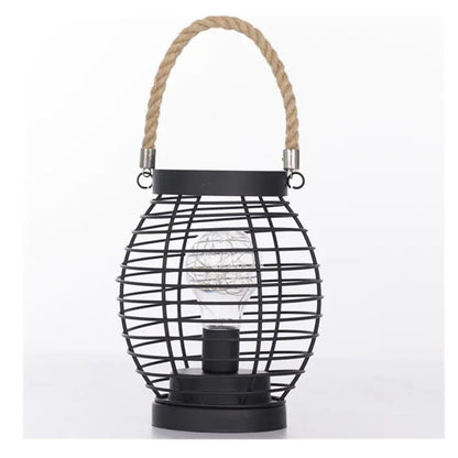 LED Iron Lantern Lamp